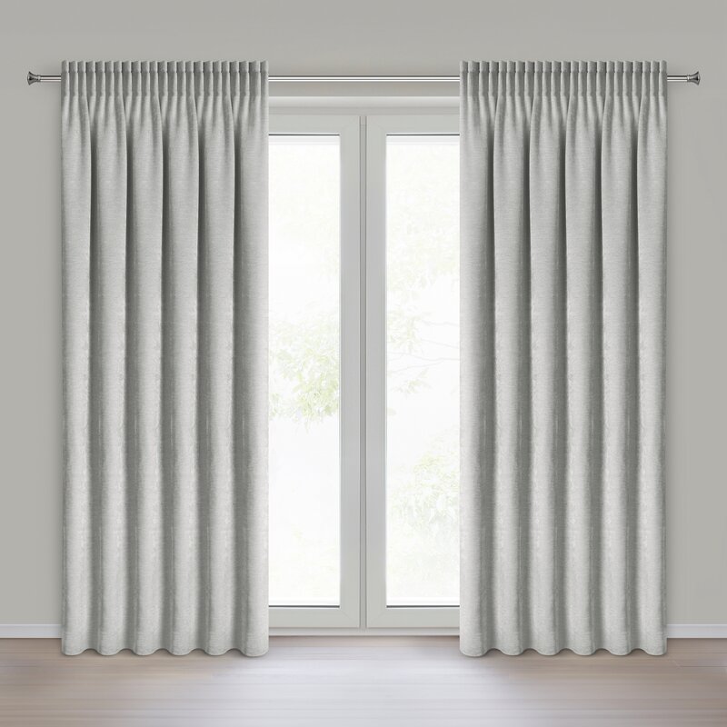 Zasłona gotowa Nilo srebrna 140 X 270 cm – miękka i przytulna