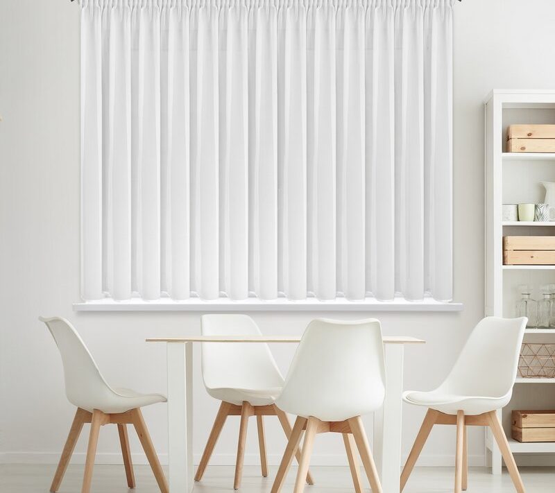 Firana gotowa Debra biała 400 X 160 cm – lekka i zwiewna