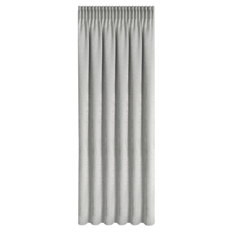 Zasłona gotowa Nilo srebrna 140 X 270 cm – miękka i przytulna