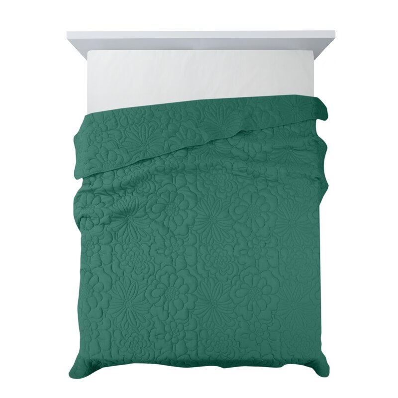 Narzuta z mikrofibry Alara 4 turkusowa 230 X 260 CM – miękka i dekoracyjna