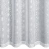 Firana gotowa świąteczna Snow biała 140 X 250 cm – z błyszczącym nadrukiem