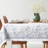 Obrus z nadrukiem Summer18 naturalny 90 X 90 CM – delikatny kwiatowy wzór