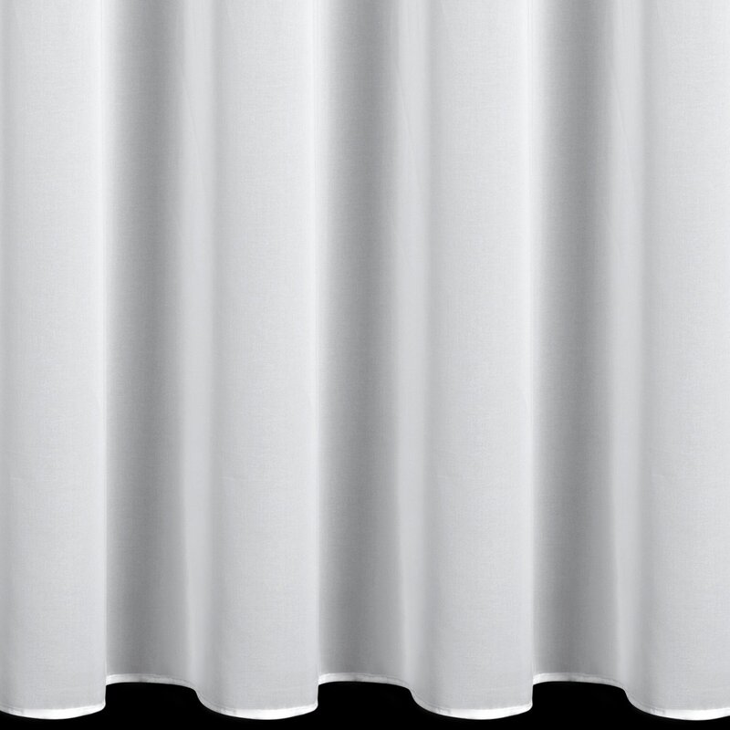 Firana gotowa Debra biała 400 X 160 cm – gładka i lekka