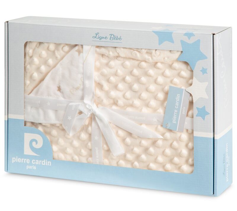 Koc dziecięcy Pierre Cardin BABY5 beżowy 80 X 110 cm – miękki i puszysty