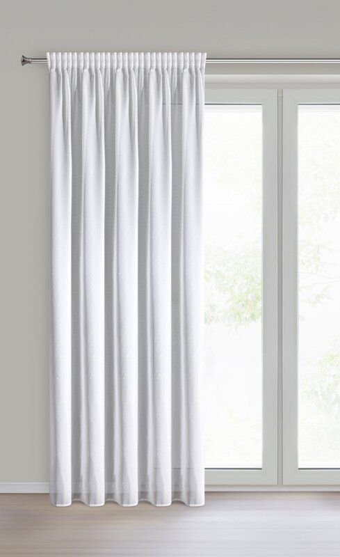 FIRANA GOTOWA ARIADNA 1 NA TAŚMIE 140 X 250 CM BIAŁY