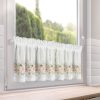 Zazdrostka gotowa Flowery biała 150 X 30 cm – z motywem roślinnym