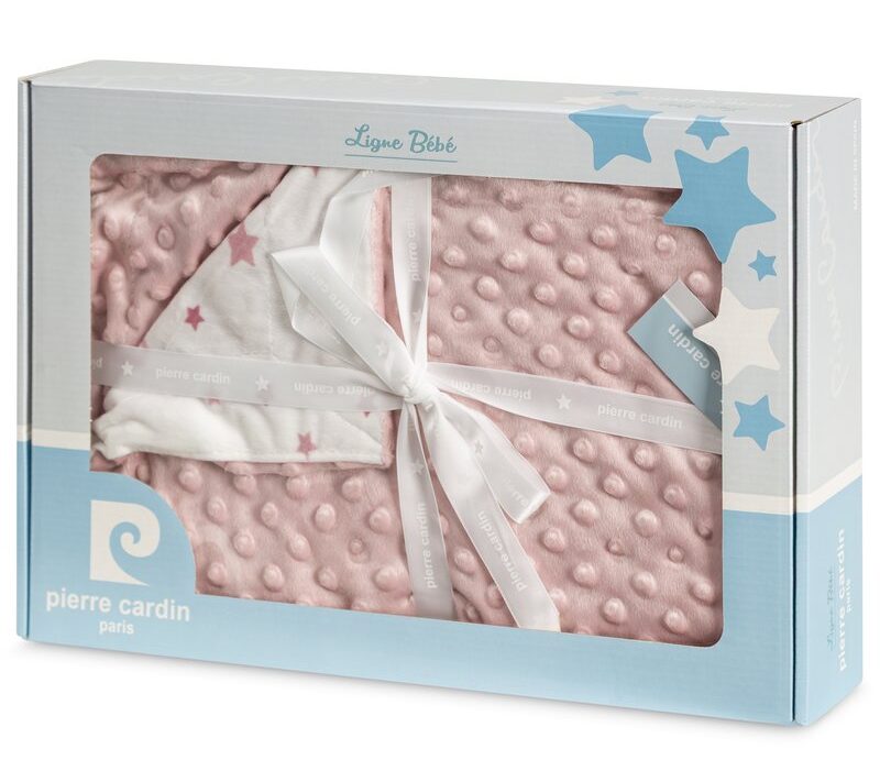 Koc dziecięcy Pierre Cardin BABY5 różowy 110 X 140 cm – miękki i przytulny