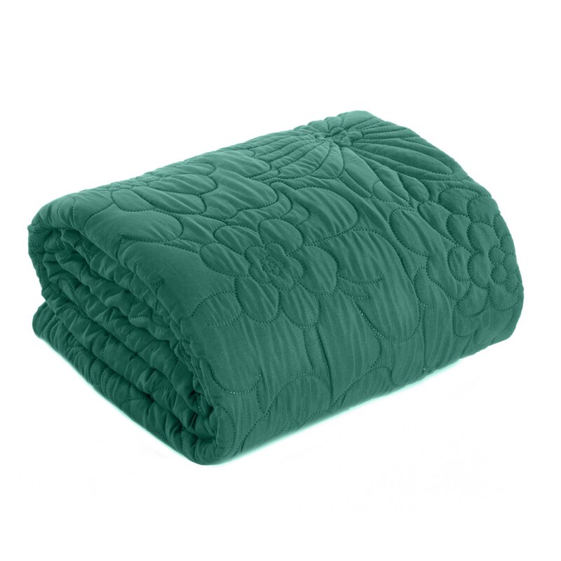Narzuta z mikrofibry Alara 4 turkusowa 230 X 260 CM – miękka i dekoracyjna