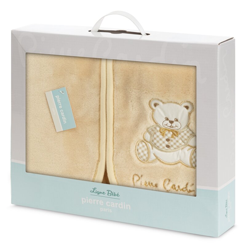 Koc dziecięcy BABY6 Pierre Cardin beżowy 80 X 90 CM – miękki i ciepły