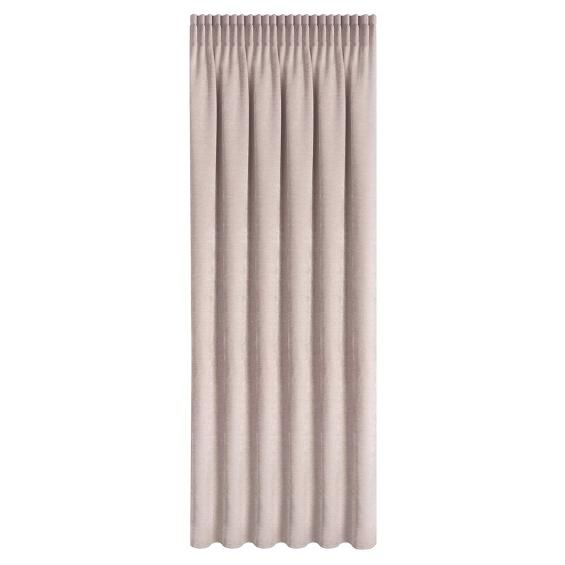 Zasłona gotowa Nilo różowa 140 X 270 cm – miękka szenilowa struktura