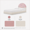 Łóżko Dziecięce Confetti Double Bed - Podwójne Łóżko Tapicerowane Z Wysuwaną Szufladą