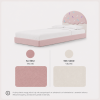 Łóżko Dziecięce Confetti Double Bed - Podwójne Łóżko Tapicerowane Z Wysuwaną Szufladą