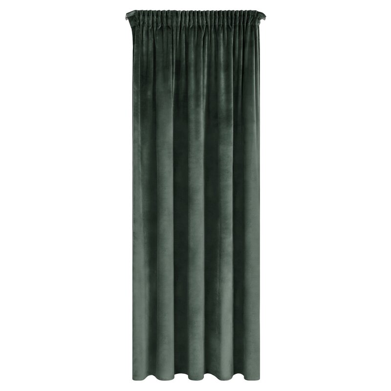 ZASŁONA GOTOWA D91 NAMI NA TAŚMIE 135 X 270 CM CIEMNOSZARY