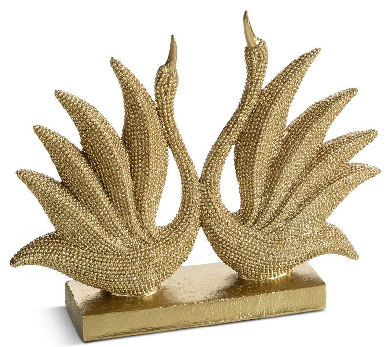 Figurka ceramiczna Eldo szampańska 22 X 5 X 18 cm – z subtelnym blaskiem