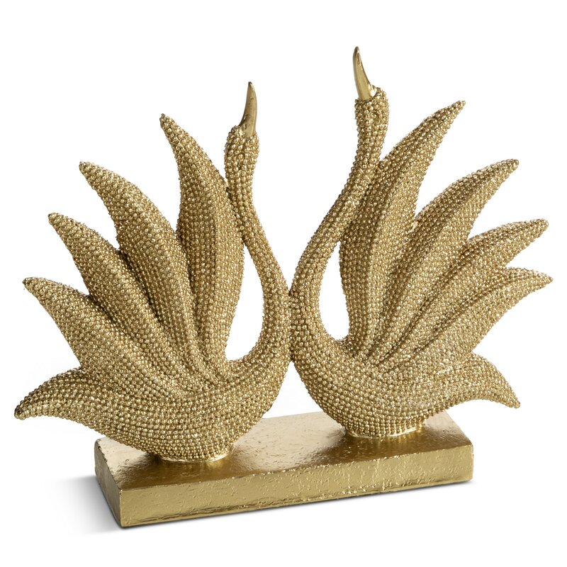 Figurka ceramiczna Eldo szampańska 22 X 5 X 18 cm – z subtelnym blaskiem