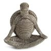Figurka ceramiczna ELDO srebrna 8 X 5 X 11 CM – do stylowych wnętrz