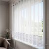 Firana gotowa Arabella 3 biała 400 X 160 CM – z ozdobną obszywką