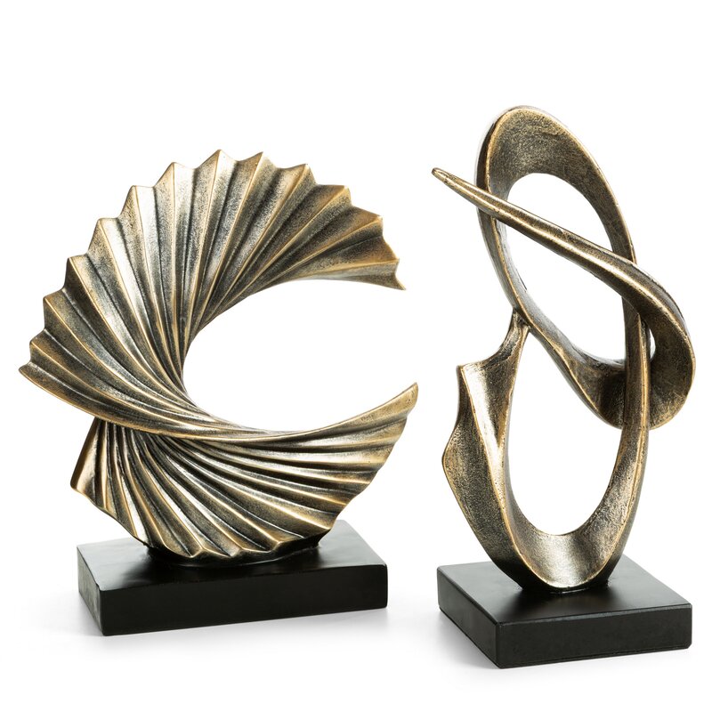FIGURKA DEKORACYJNA ZOE 17 X 12 X 31 CM ZŁOTY