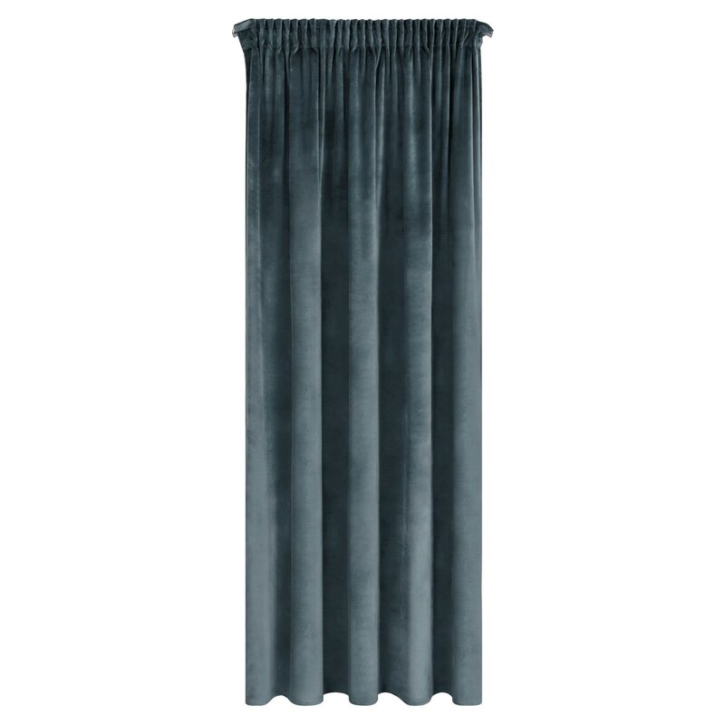 ZASŁONA GOTOWA D91 NAMI NA TAŚMIE 135 X 270 CM MORSKI