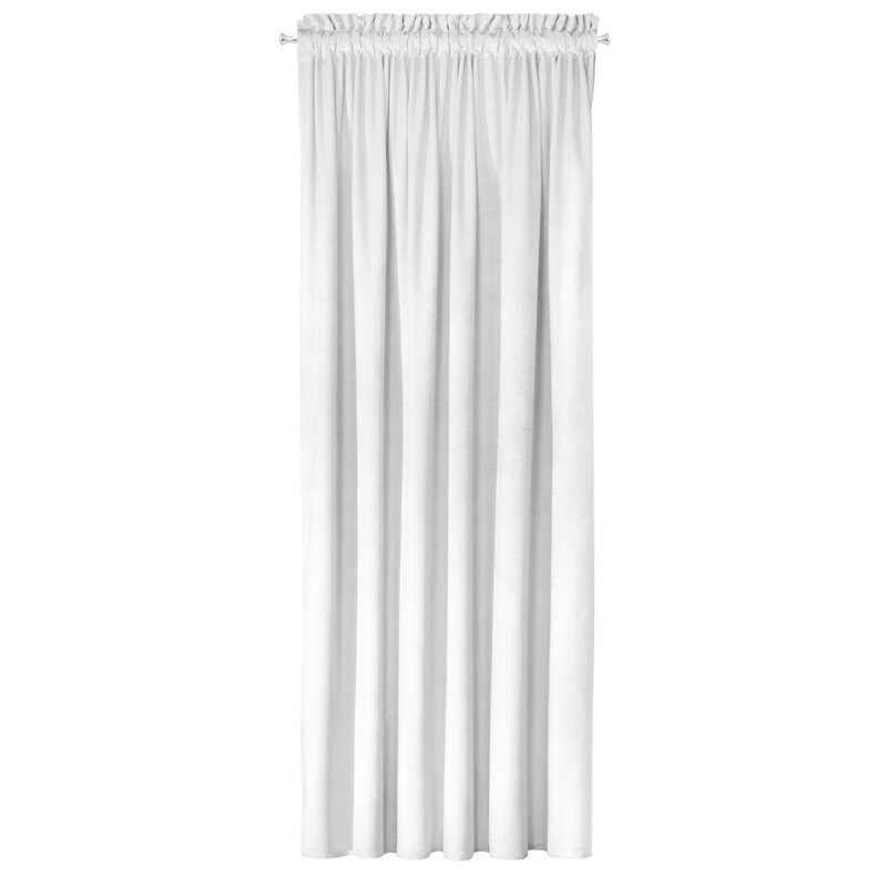 ZASŁONA GOTOWA D91 NAMI NA TAŚMIE 135 X 270 CM BIAŁY