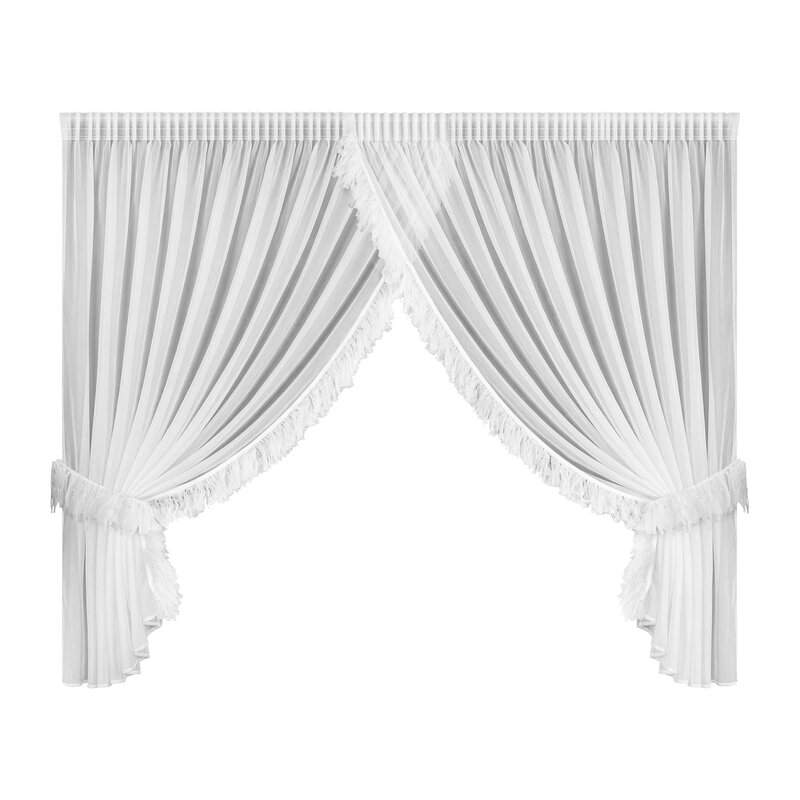 Firana gotowa Arabella 1 biała 400 X 180 cm – lekka i rozświetlająca