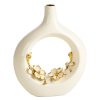 Wazon ceramiczny ROSI (03) kremowy 19 X 9 X 39 CM – na suszone kwiaty
