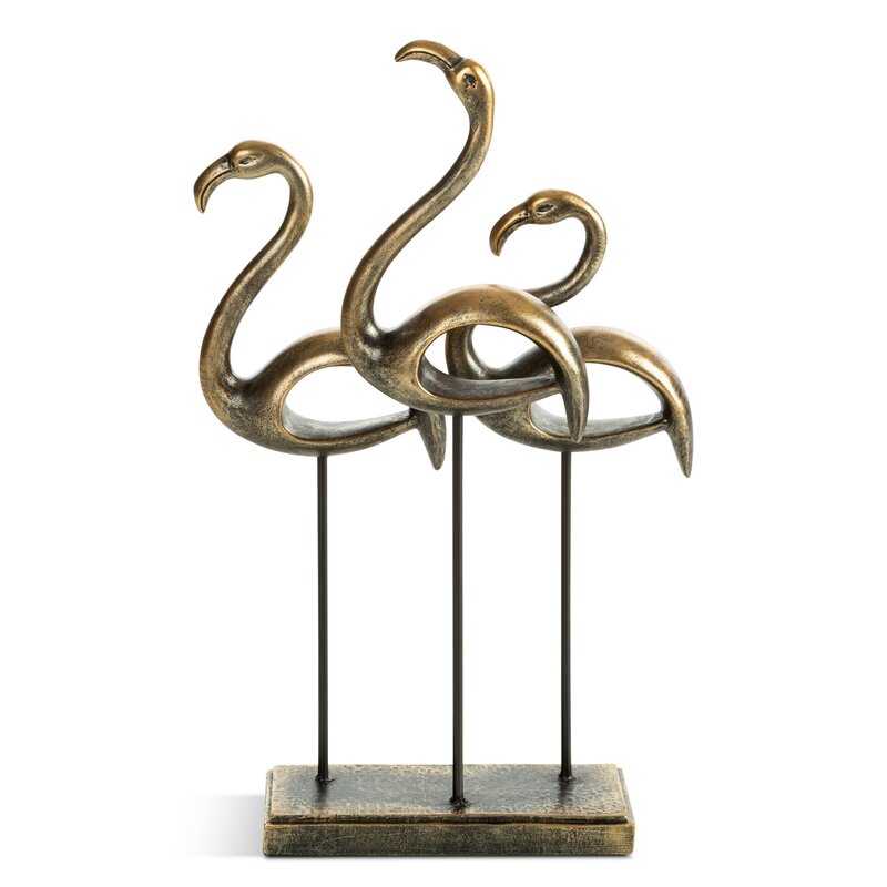 FIGURKA DEKORACYJNA ELIAN (01) 18 X 5 X 30 CM ZŁOTY