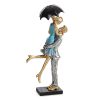 Figurka ceramiczna Roma niebieska 16 X 9 X 33 CM – akcent do wnętrz