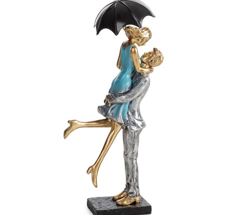 Figurka ceramiczna Roma niebieska 16 X 9 X 33 CM – akcent do wnętrz