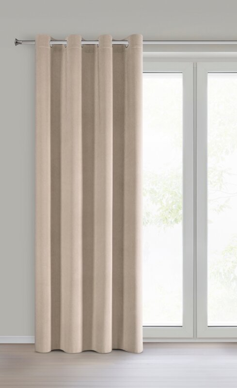 Zasłona gotowa Megi beżowa 140 X 250 CM – tworzy przytulny nastrój