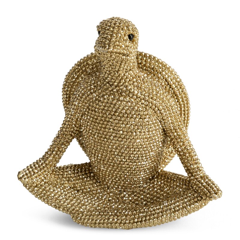 Figurka dekoracyjna Eldo szampańska 10 X 6 X 10 cm – z ceramiki