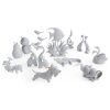 Figurka ceramiczna Eldo łabędzie srebrna 22 X 5 X 18 cm – wprowadza harmonię