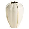 Wazon ceramiczny Rosi kremowy 22 X 8 X 27 CM – na półkę i komodę