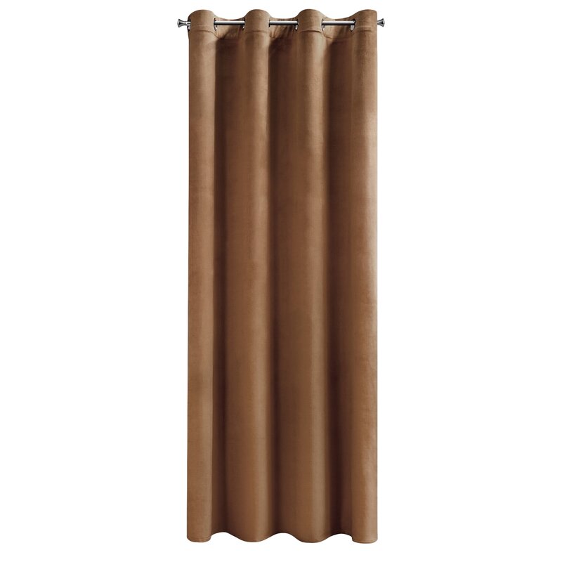 ZASŁONA GOTOWA D91 NAMI 135 X 250 CM JASNOBRĄZOWY