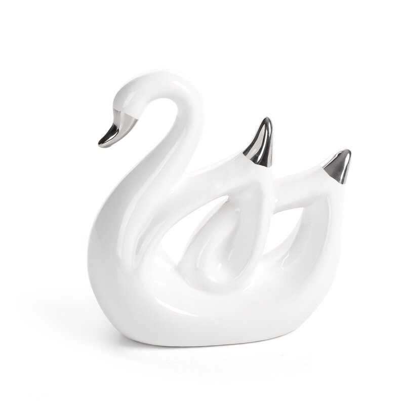 Figurka ceramiczna Alina biała 14 X 6 X 14 cm – stylowa ozdoba wnętrz