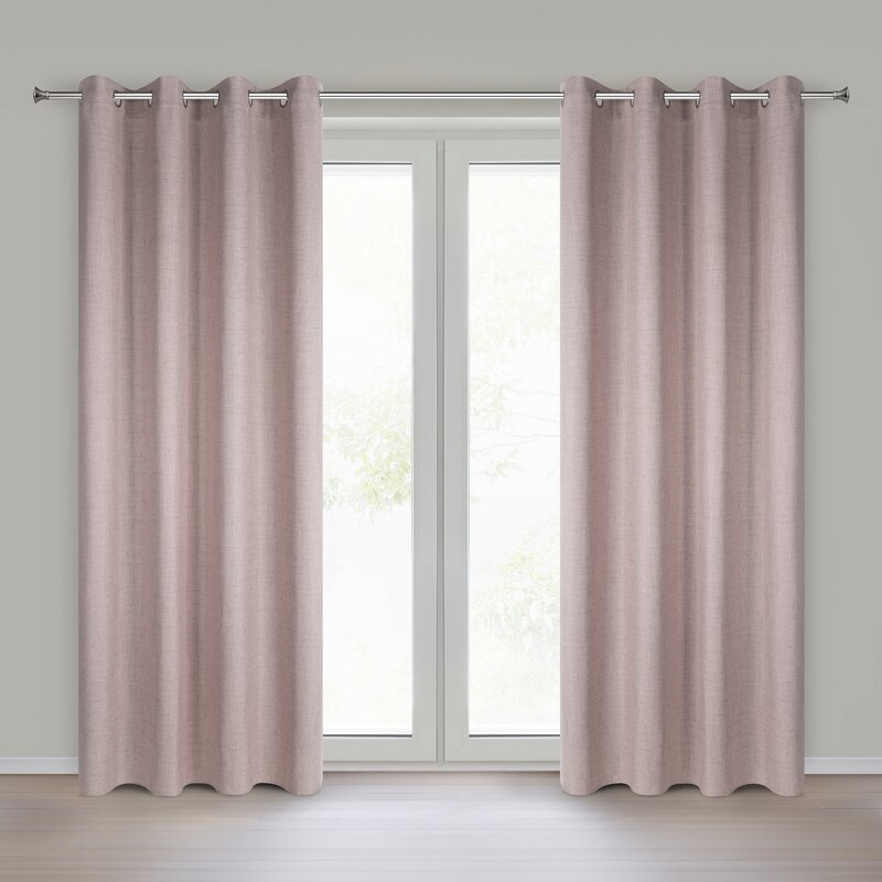 Zasłona gotowa JULA2 pudrowa 140 X 250 CM – rozświetla wnętrze