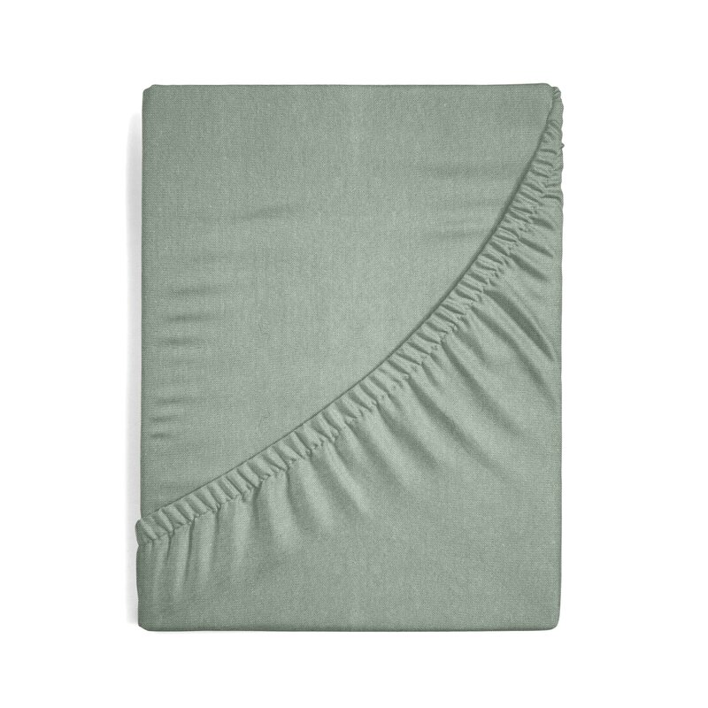 Prześcieradło z gumką jersey D91 szałwiowy 180 X 200 X 30 CM – miękkie i elastyczne