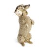 Figurka ceramiczna jamnik szampańska 18 X 6 X 21 CM – do salonu i biura