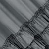Zasłona gotowa Charlotte1 z falbanami stalowa 140 X 250 cm – idealna do sypialni
