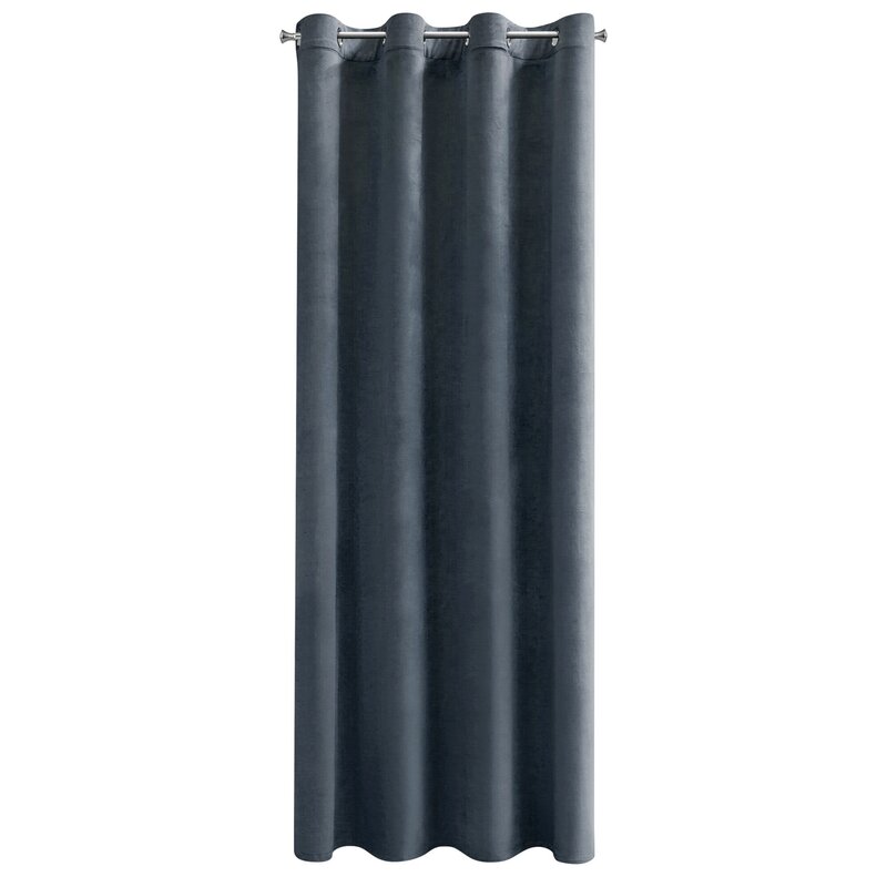 ZASŁONA GOTOWA D91 NAMI 135 X 250 CM CIEMNONIEBIESKI