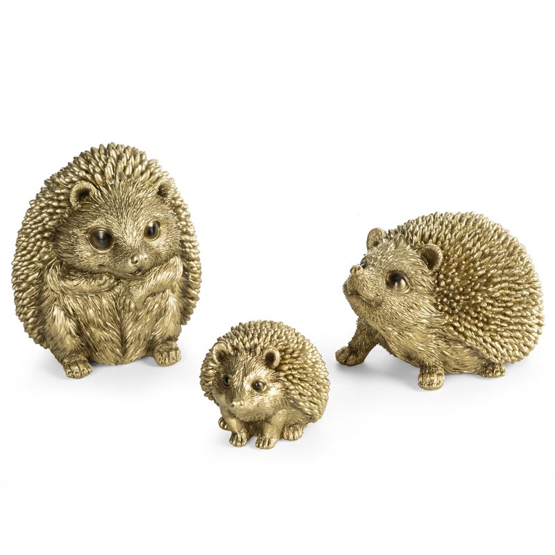 FIGURKA DEKORACYJNA HOG (03) 9 X 7 X 6 CM ZŁOTY