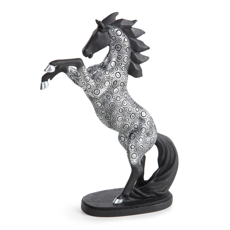 Figurka ceramiczna TRAVIS stalowa 19 X 7 X 26 CM – nowoczesny akcent do wnętrz