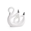 Figurka ceramiczna Alina biała 14 X 6 X 14 cm – stylowa ozdoba wnętrz