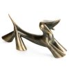 Figurka dekoracyjna TADEO (01) srebrna 17 X 8 X 17 CM – brokatowy słoń