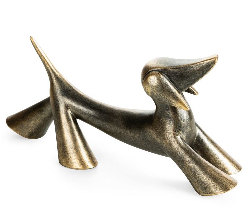 Figurka ceramiczna Andre (02) złota 26 X 8 X 12 CM – na komodę i biurko