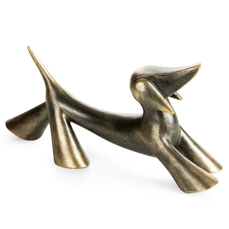 Figurka ceramiczna Andre (02) złota 26 X 8 X 12 CM – na komodę i biurko