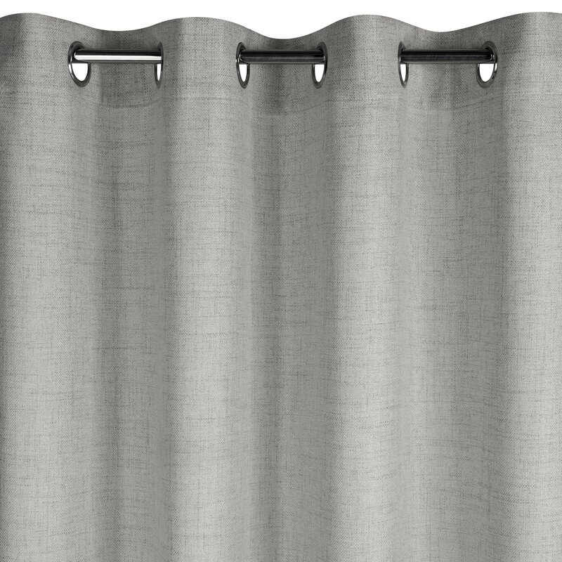 Zasłona gotowa JULA2 ciemnobeżowa 140 X 250 cm – styl eko i prywatność