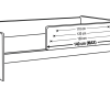 Dłuższa barierka ochronna do łóżka (110–140 cm)