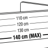 Dłuższa barierka ochronna do łóżka (110–140 cm)