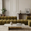 Narożna Sofa Tapicerowana Modułowa Arand Line SL+P+S+SZP - Nowoczesny Narożnik Pikowany z Szezlongiem